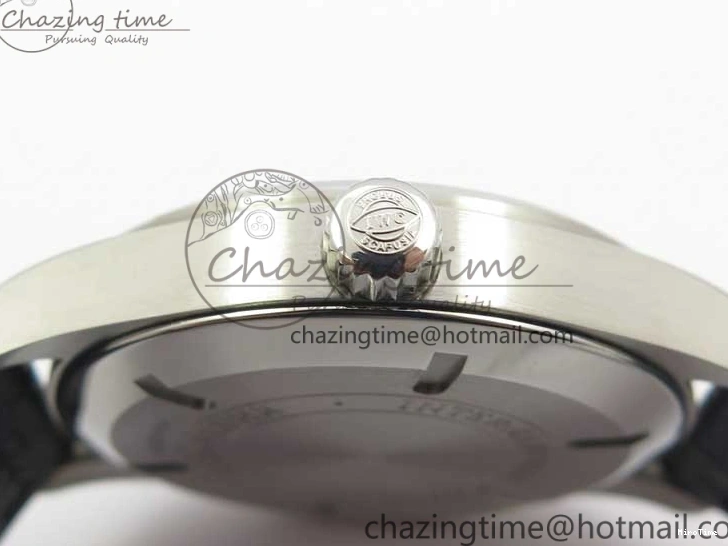 MIROTIME 0108 Affordable Mark XVII IW326501 FKF 1:1 Best Edition Black Dial on Black Leather Strap 7131